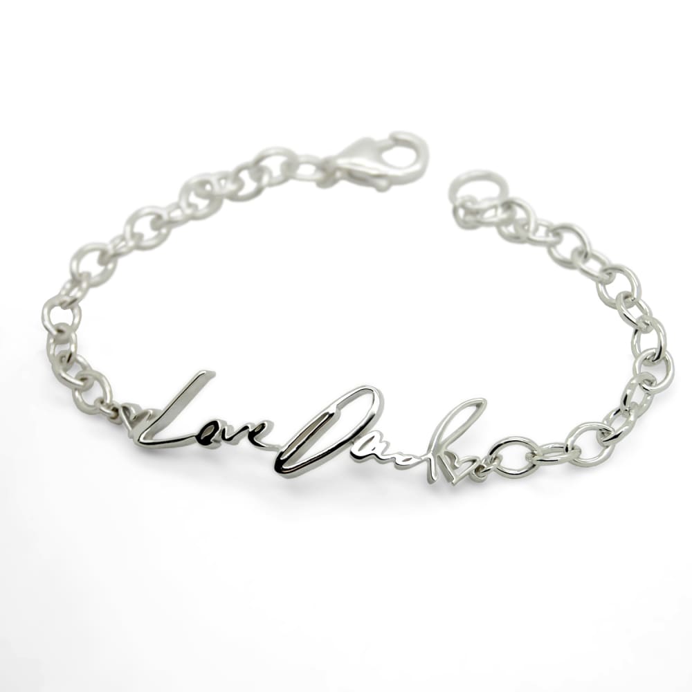 Handwriting Bracelet: Personalized Bracelet with Name - Fine Jewelry by Anastasia Savenko