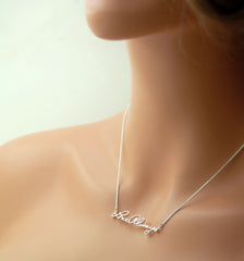 Remembrance Necklace: Sterling Silver Love Dad Necklace - Fine Jewelry by Anastasia Savenko