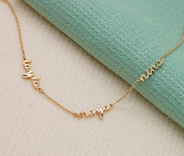 Name Necklace Grandmother Pendant Necklace Grandmother's Charm