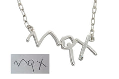 Your Childrens Drawing Necklace Kids Name Jewelry for Mom Children Name Jewelry Kids Artwork Necklace Kids Writing Jewelry