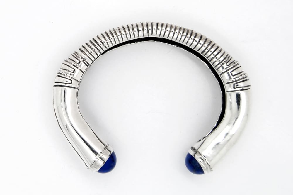 Black Cuff Bracelet: Sterling Silver Gothic Architectural Bracelet - Fine Jewelry by Anastasia Savenko