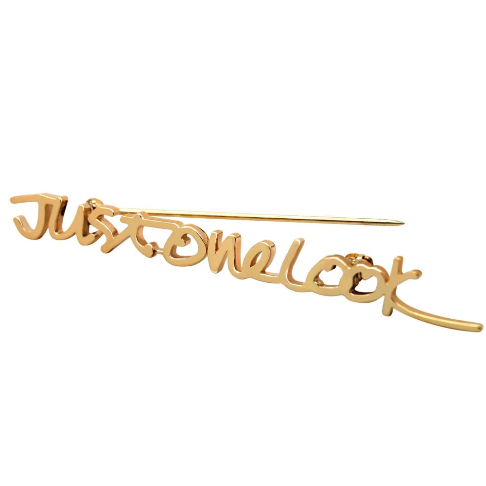 Custom Signature Brooch Pin Solid 14K Gold - Use Handwriting or Monogram - Fine Jewelry by Anastasia Savenko