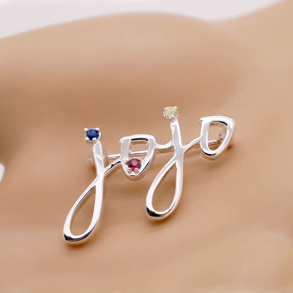 Custom Signature Brooch Pin Solid 14K Gold - Use Handwriting or ...