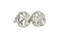 Nautilus Studs: Sterling Silver Nautical Fossil Earrings - Fine Jewelry by Anastasia Savenko