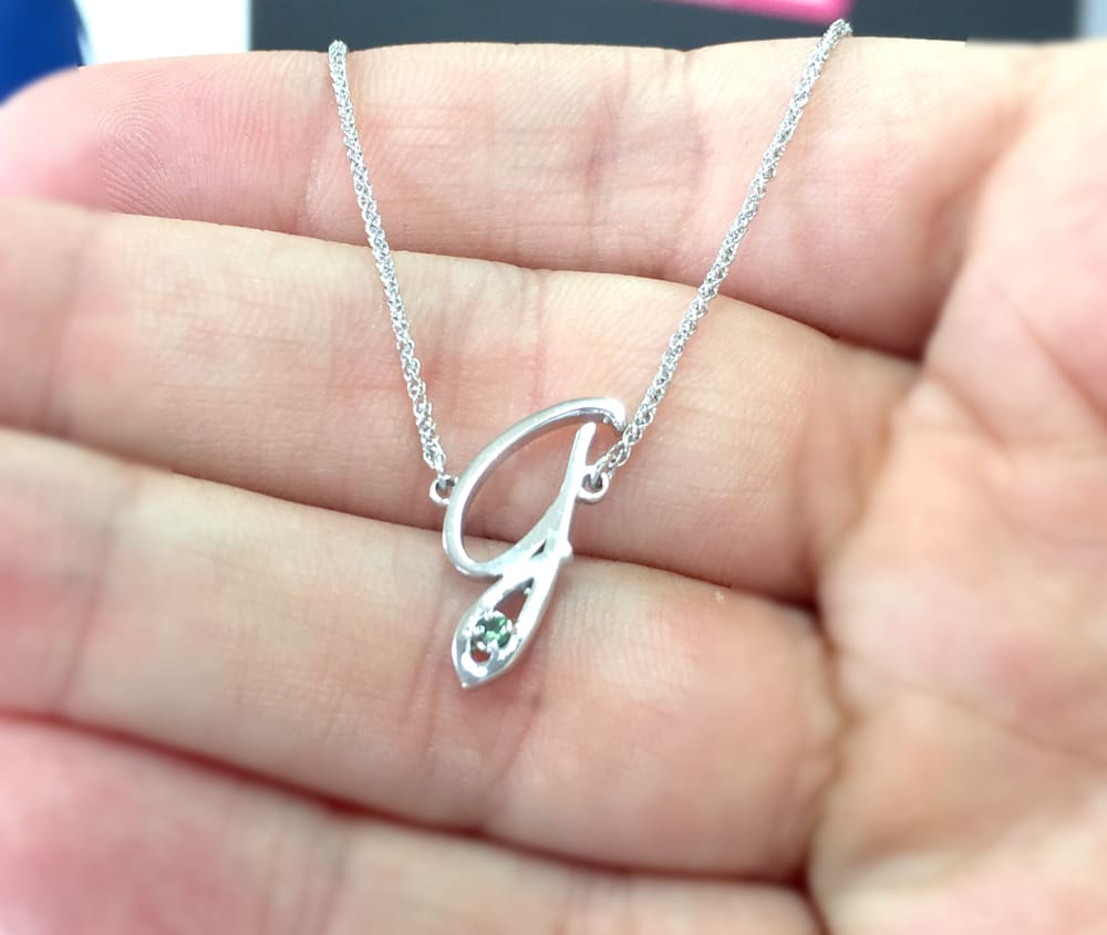 The Side Initial Necklace G